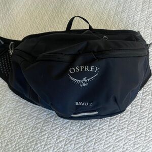 OSPREY Savu 2 Black hydration Pack with stainless steel water bottle
